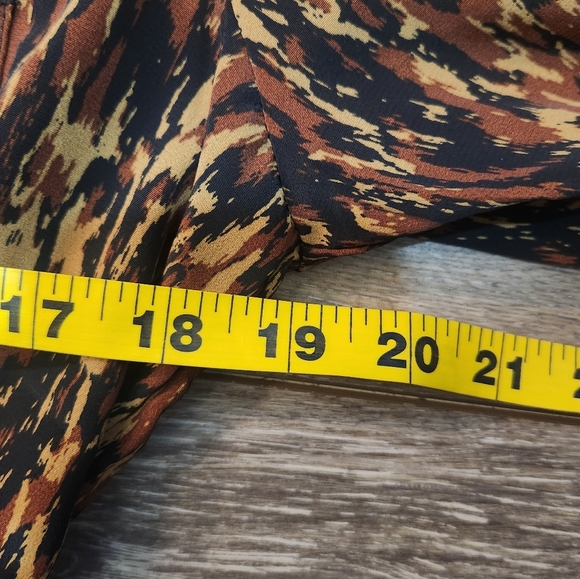 Apricot Texture Print Zip Midi Dress Size 10 - Picture 5 of 9